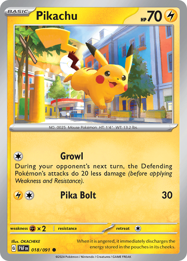 Pikachu, Paldean Fates 18