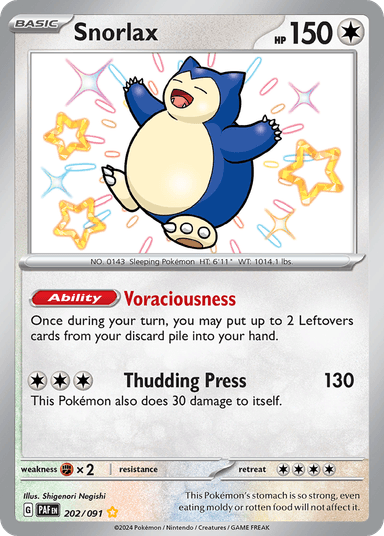 Snorlax, Paldean Fates 202