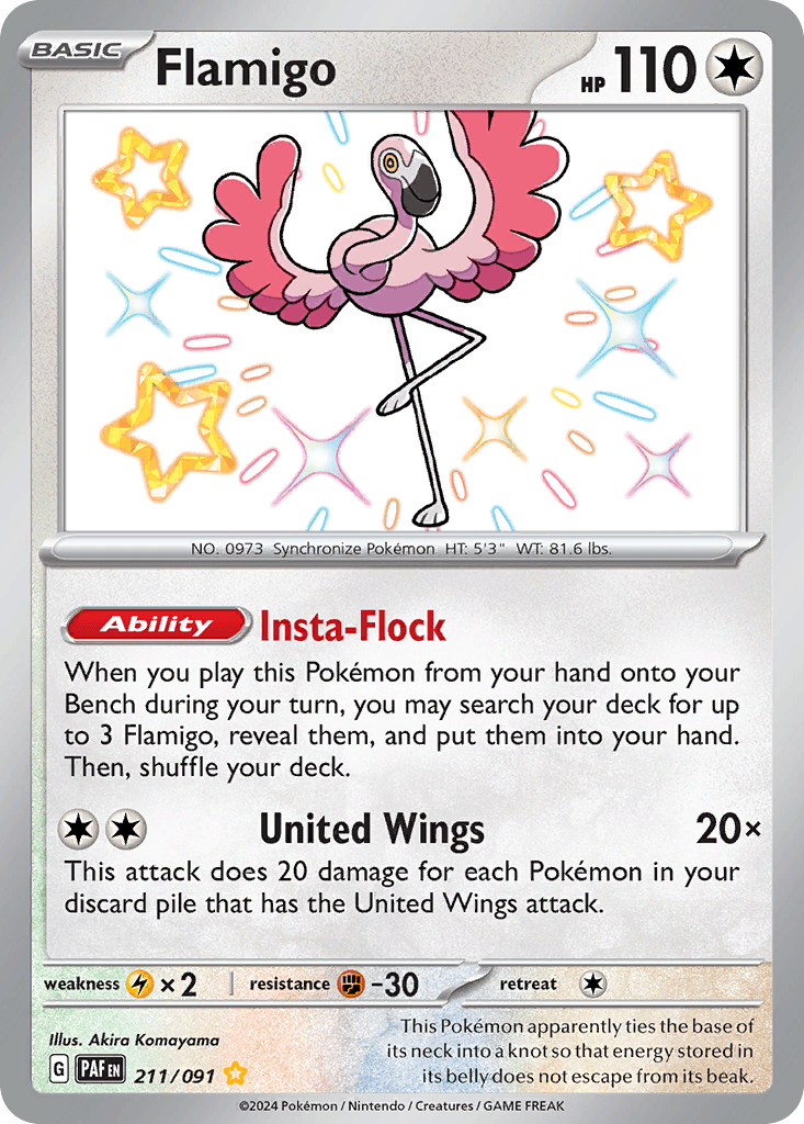 Flamigo, Paldean Fates 211
