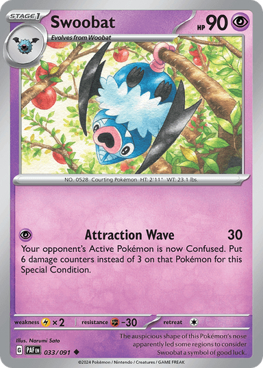 Swoobat, Paldean Fates 33