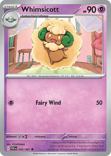 Whimsicott, Paldean Fates 35