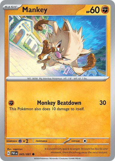 Mankey, Paldean Fates 45