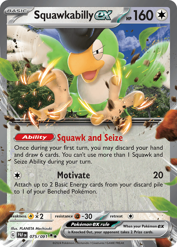 Squawkabilly ex, Paldean Fates 75
