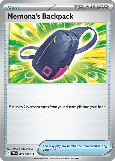 Nemona's Backpack, Paldean Fates 83