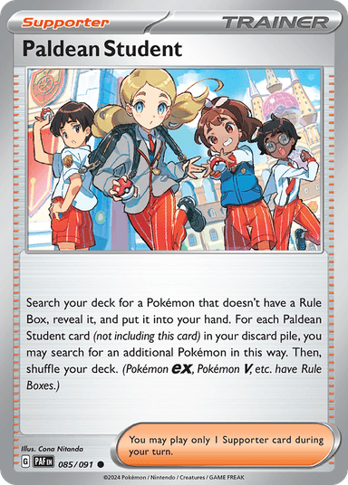 Paldean Student, Paldean Fates 85