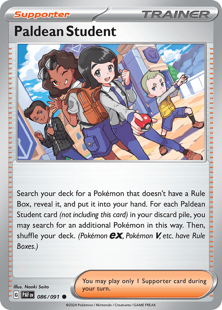 Paldean Student, Paldean Fates 86