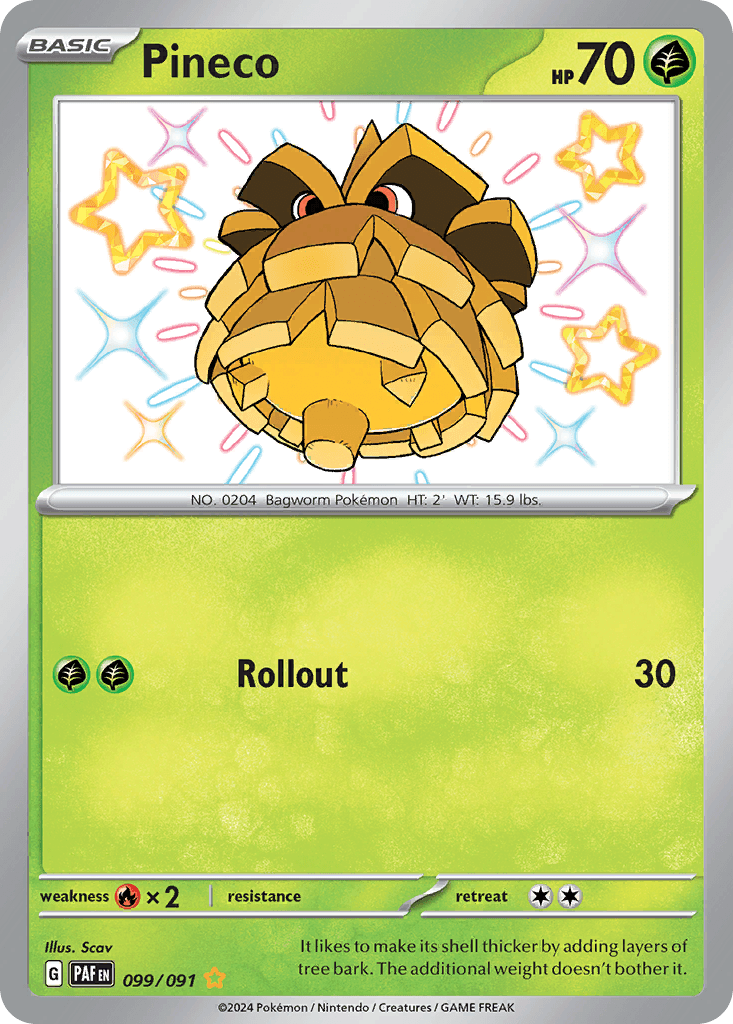 Pineco, Paldean Fates 99