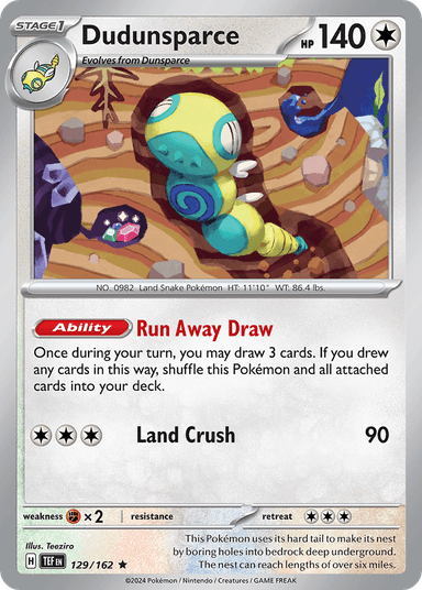 Dudunsparce, Temporal Forces 129