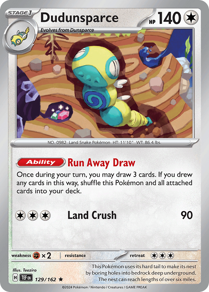 Dudunsparce, Temporal Forces 129