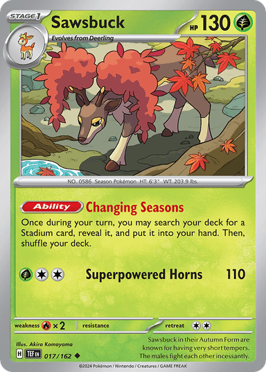 Sawsbuck, Temporal Forces 17