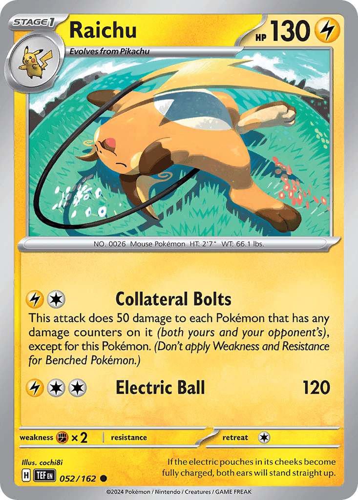 Raichu, Temporal Forces 52