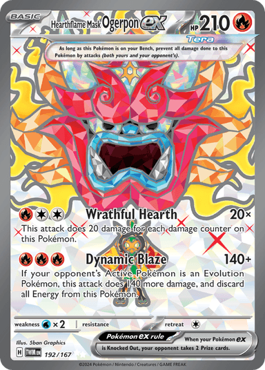 Hearthflame Mask Ogerpon ex, Twilight Masquerade 192