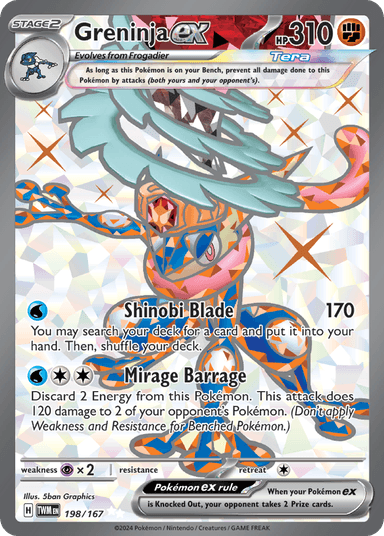 Greninja ex, Twilight Masquerade 198