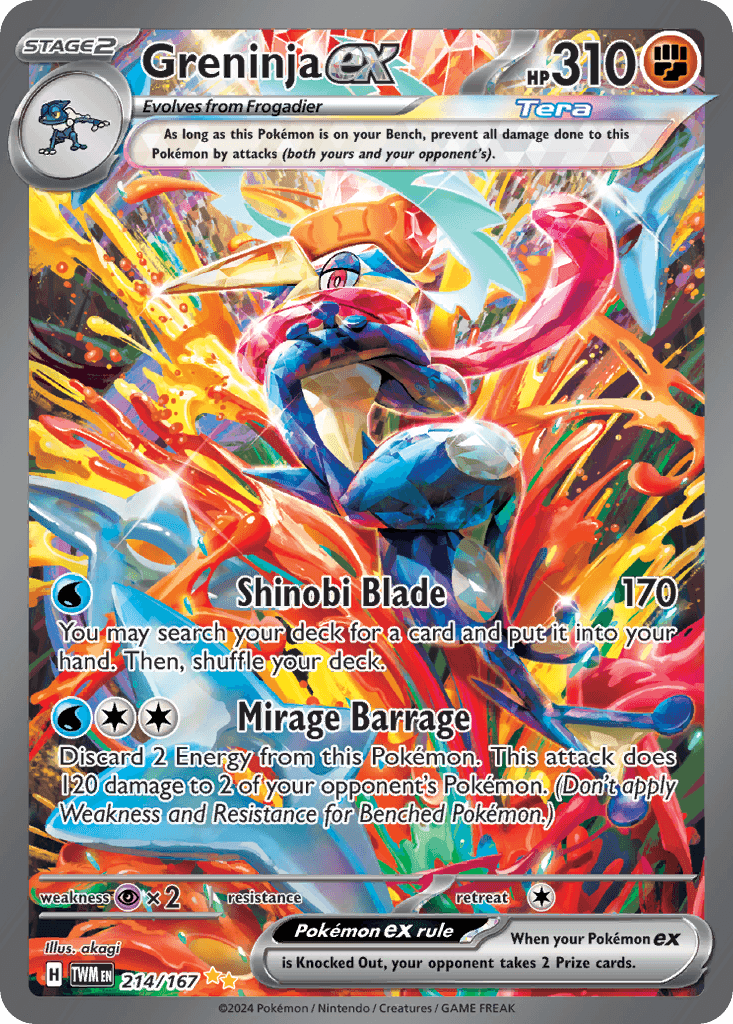 Greninja ex, Twilight Masquerade 214
