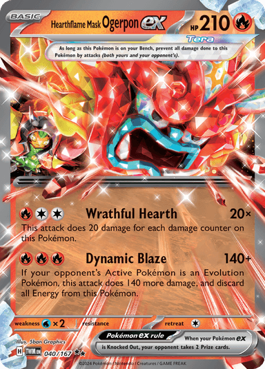 Hearthflame Mask Ogerpon ex, Twilight Masquerade 40
