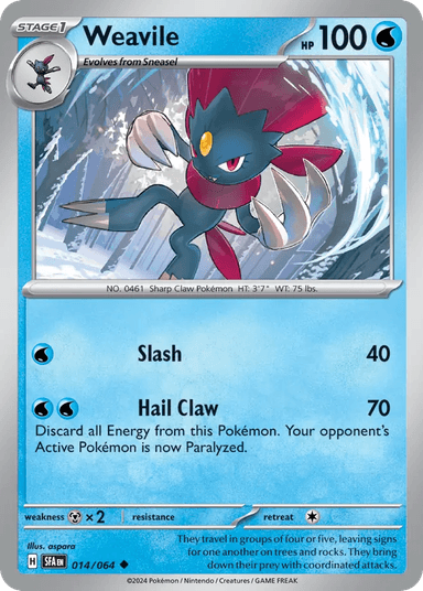 Weavile, Shrouded Fable 14