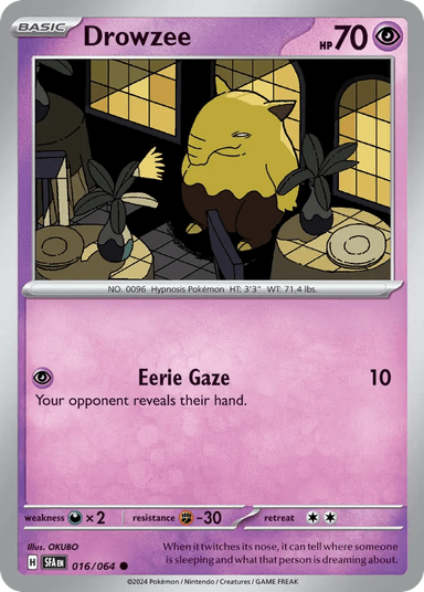 Drowzee, Shrouded Fable 16