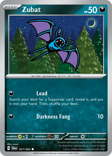 Zubat, Shrouded Fable 27