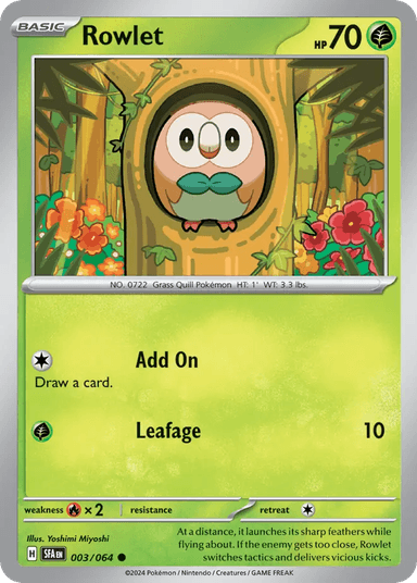 Rowlet, Shrouded Fable 3