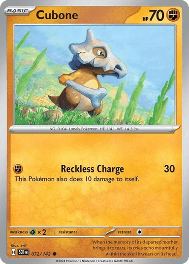 Cubone, Stellar Crown 72