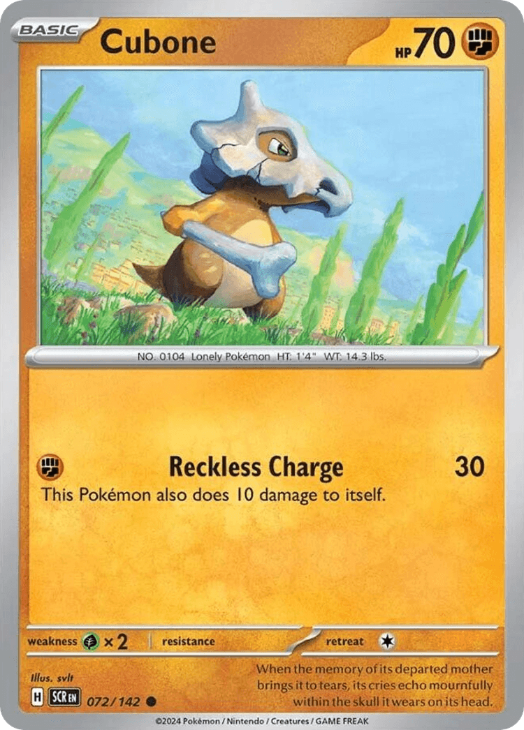 Cubone, Stellar Crown 72