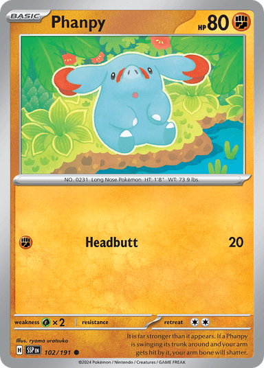 Phanpy, Surging Sparks 102