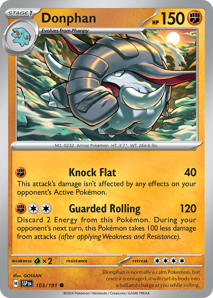 Donphan, Surging Sparks 103