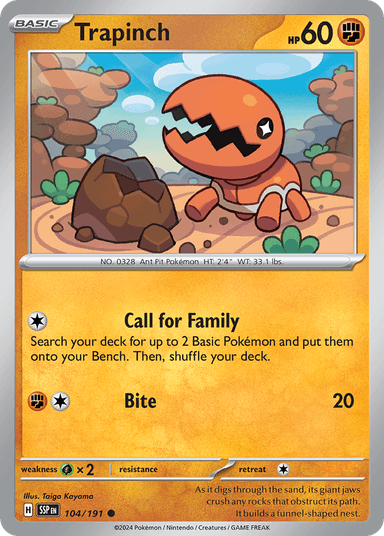 Trapinch, Surging Sparks 104