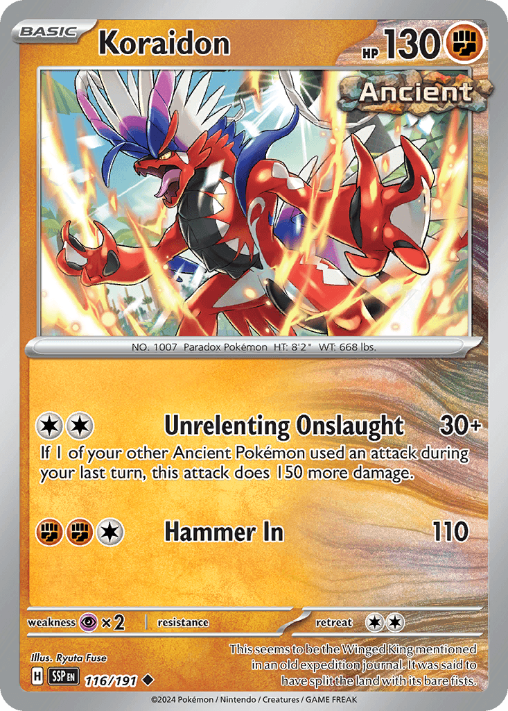 Koraidon, Surging Sparks 116