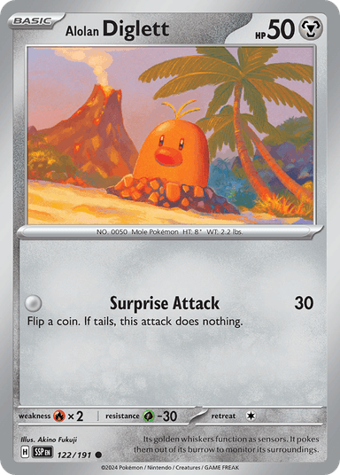Alolan Diglett, Surging Sparks 122