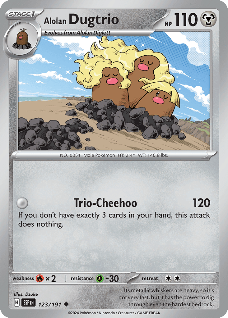 Alolan Dugtrio, Surging Sparks 123