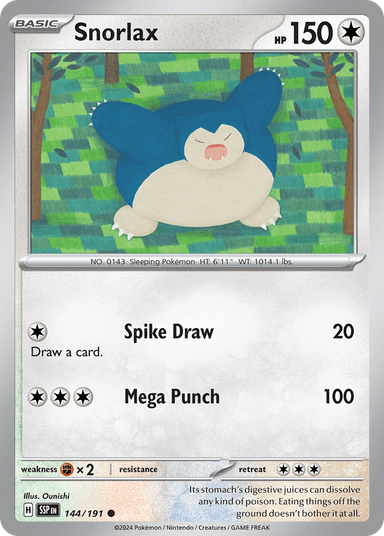 Snorlax, Surging Sparks 144