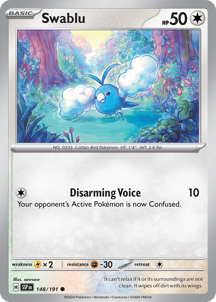 Swablu, Surging Sparks 148