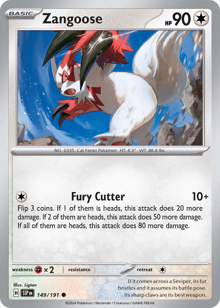 Zangoose, Surging Sparks 149