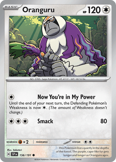 Oranguru, Surging Sparks 156