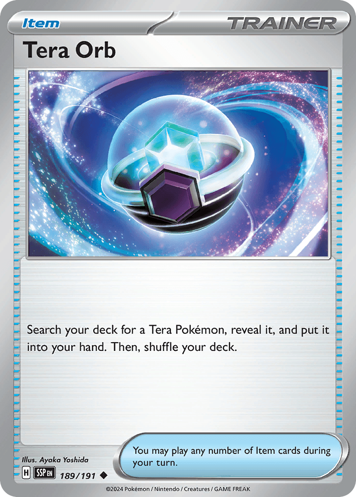 Tera Orb, Surging Sparks 189