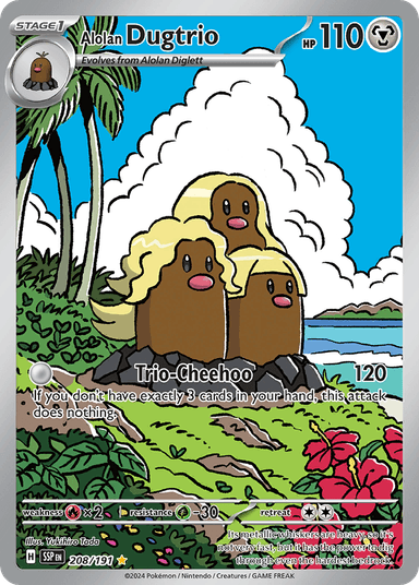 Alolan Dugtrio, Surging Sparks 208
