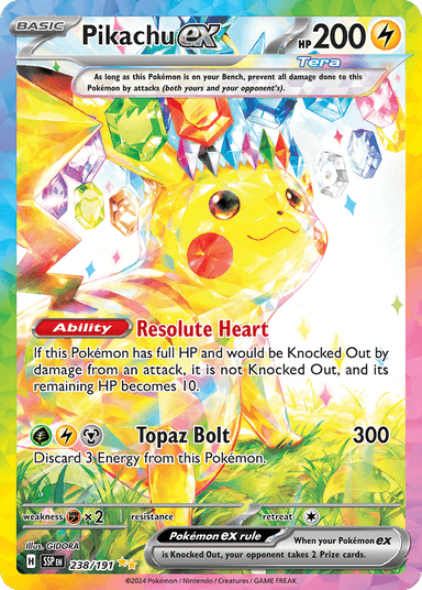 Pikachu ex, Surging Sparks 238