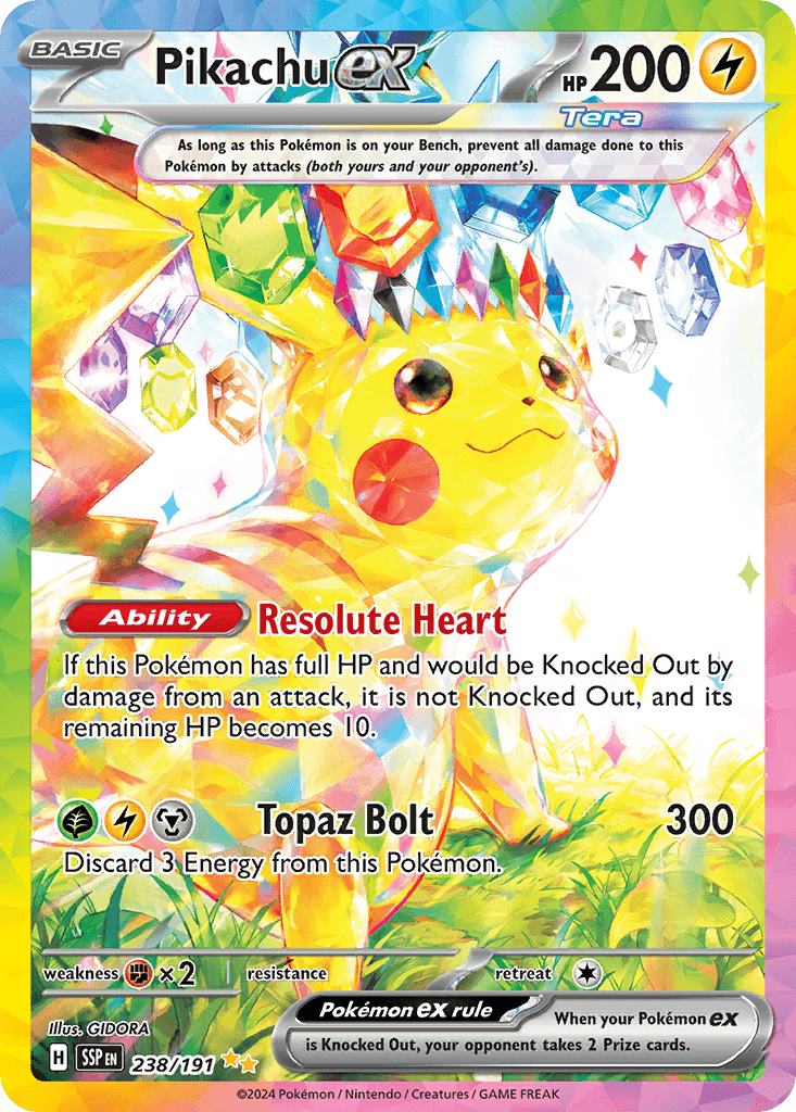 Pikachu ex, Surging Sparks 238