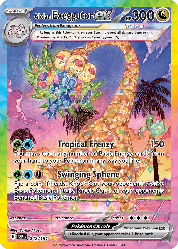 Alolan Exeggutor ex, Surging Sparks 242