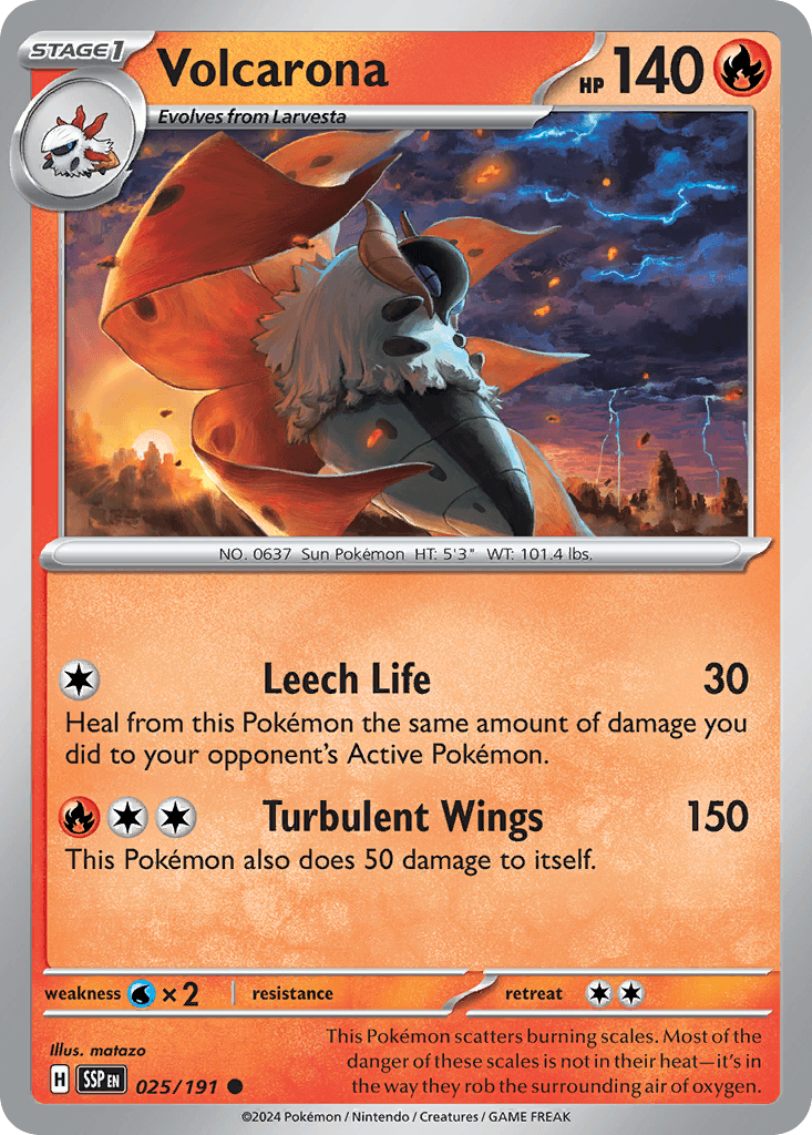 Volcarona, Surging Sparks 25