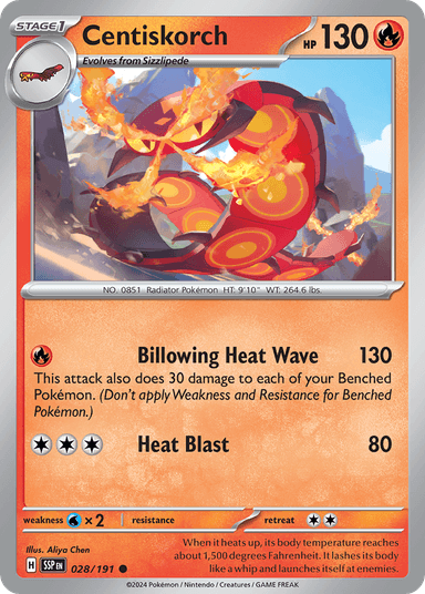 Centiskorch, Surging Sparks 28