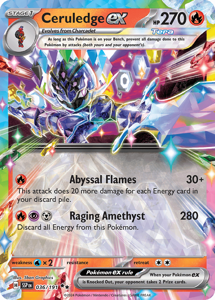 Ceruledge ex, Surging Sparks 36