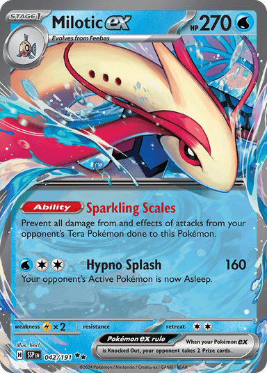 Milotic ex, Surging Sparks 42