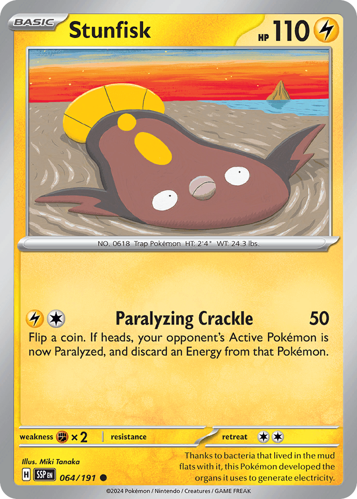 Stunfisk, Surging Sparks 64