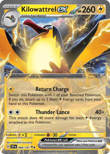 Kilowattrel ex, Surging Sparks 68