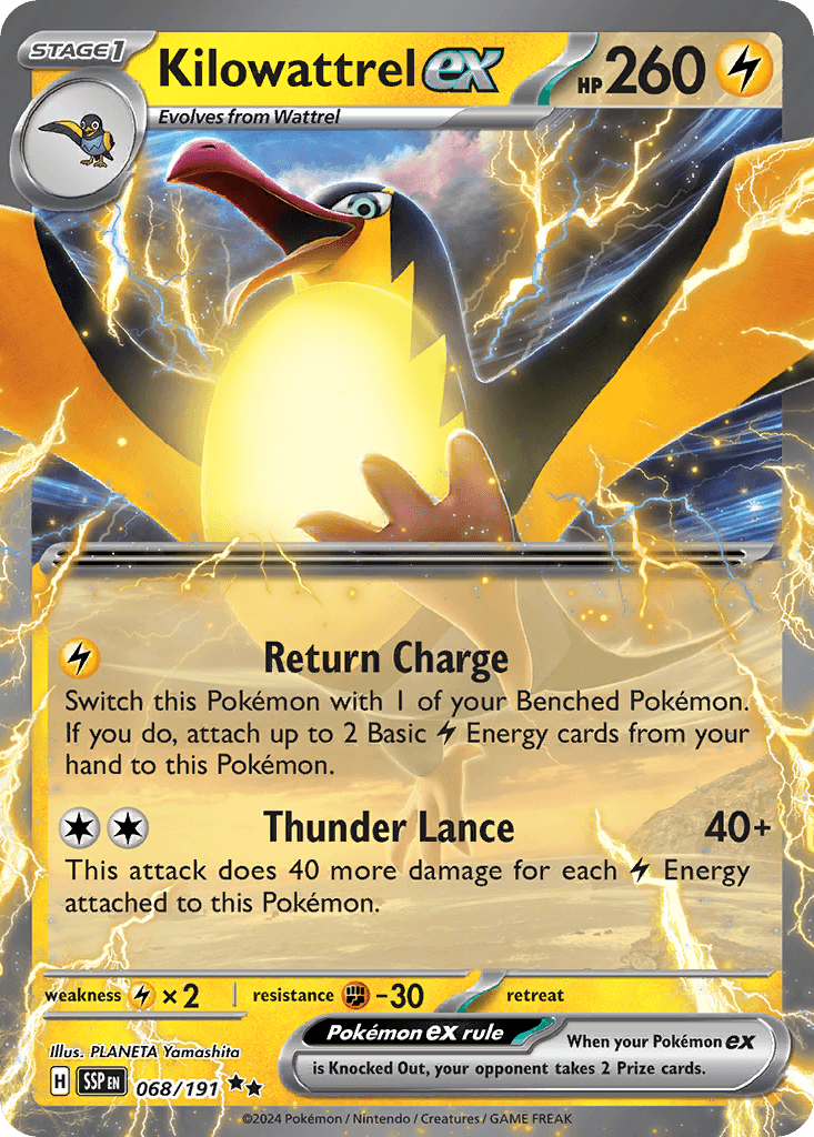 Kilowattrel ex, Surging Sparks 68