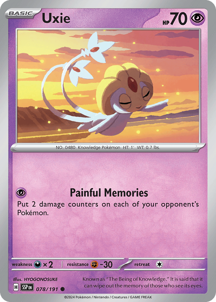 Uxie, Surging Sparks 78