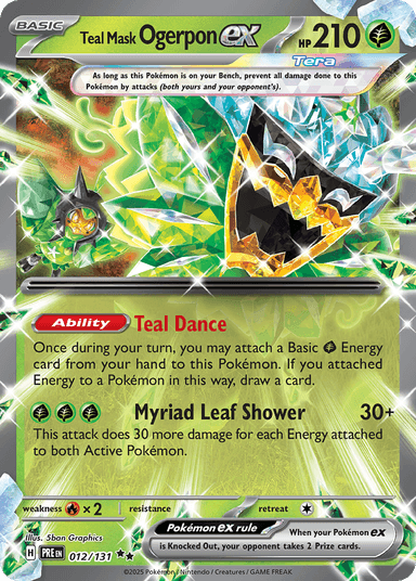 Teal Mask Ogerpon ex, Prismatic Evolutions 12