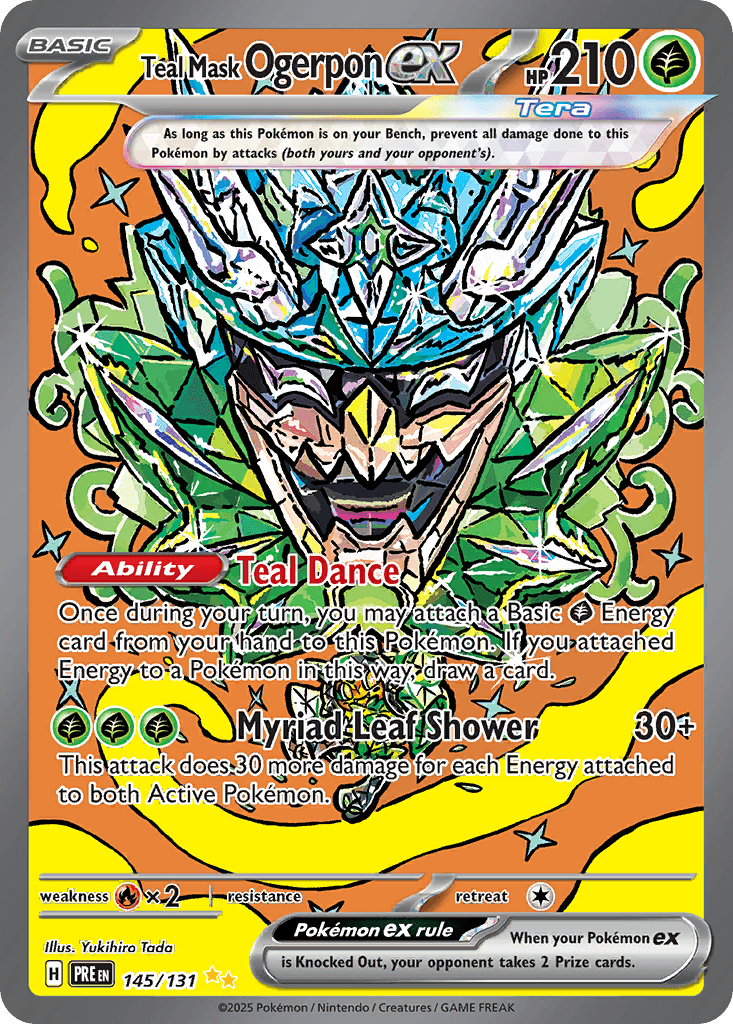 Teal Mask Ogerpon ex, Prismatic Evolutions 145
